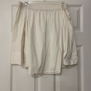 Off white off the shoulder blouse